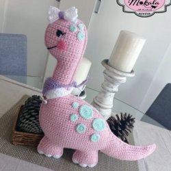 dinosaurio amigurumi patrón gratis