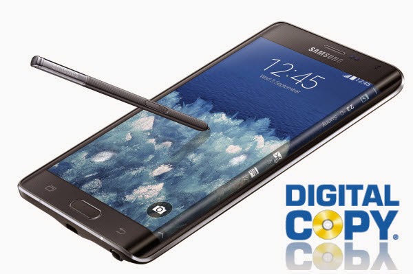 play Digital Copy on curved Galaxy Note Edge