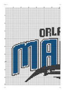 Orlando Magic cross stitch pattern - Tango Stitch