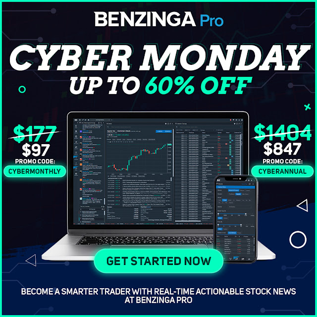 Benzinga Pro Cyber Monday up to 60% off! Only couple hours left