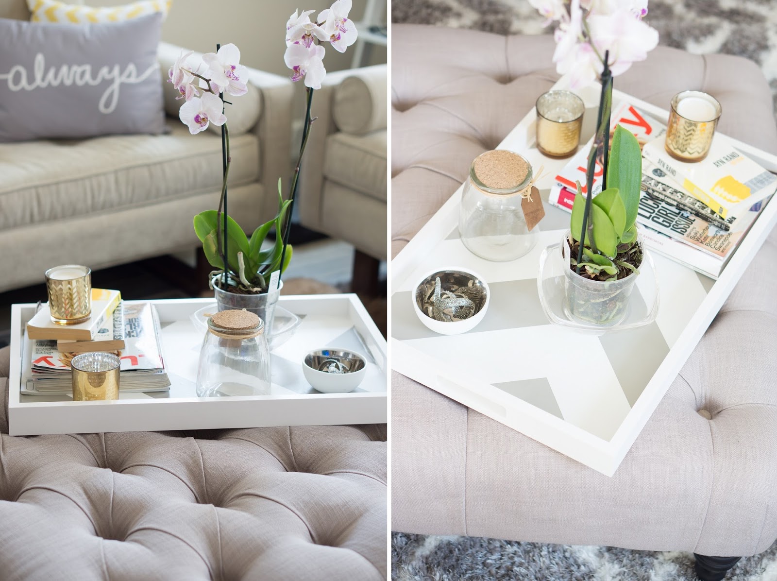 Inspiring Style: DIY Coffee Table Tray | Oh to Be a Muse