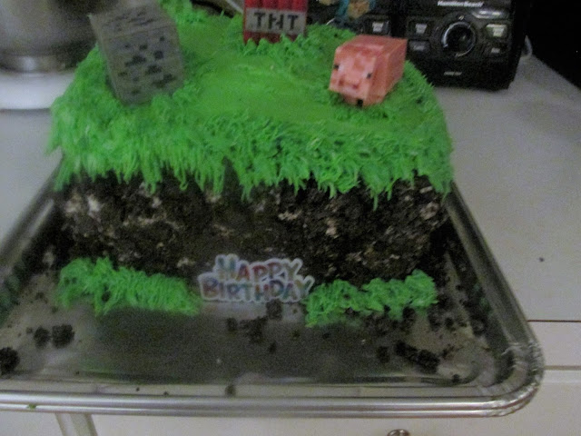 Minecraft Birthday Cake