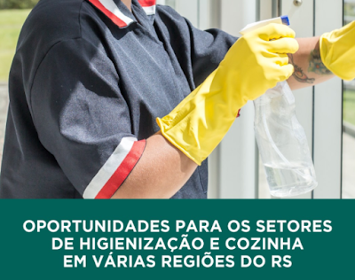 EPAVI abre vagas para Aux. de Serviços Gerais, Limpeza e Cozinheiro em várias cidades do RS