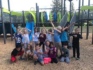 Class picture on the playground