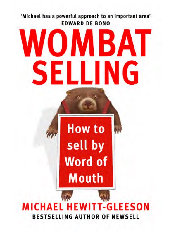 Image showing the softcover for WOMBAT Selling: How to Sell by Word of Mouth
