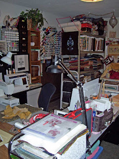 Sewing Studio still as I left it. I want to get to sewing again.