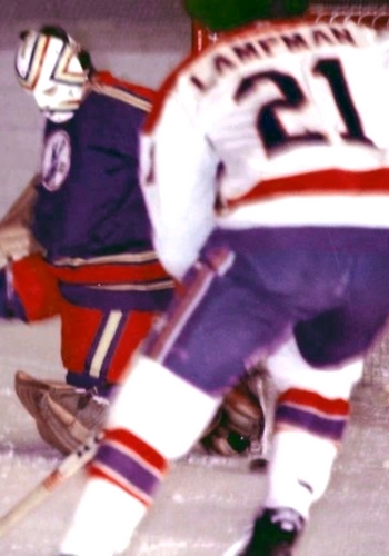 Mike again, bearing down on Scouts netminder Denis Herron.
