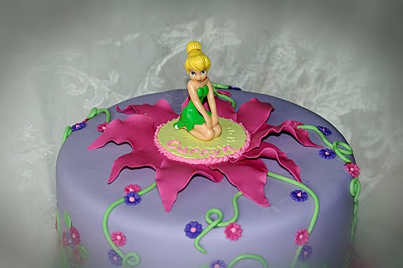 happy birthday cake pink. Tinkerbell First Birthday Cake
