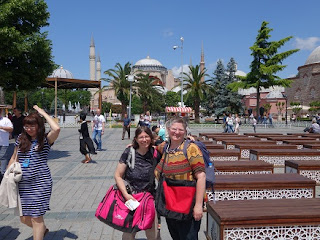 Wendy and Toby at the Aya Sofia