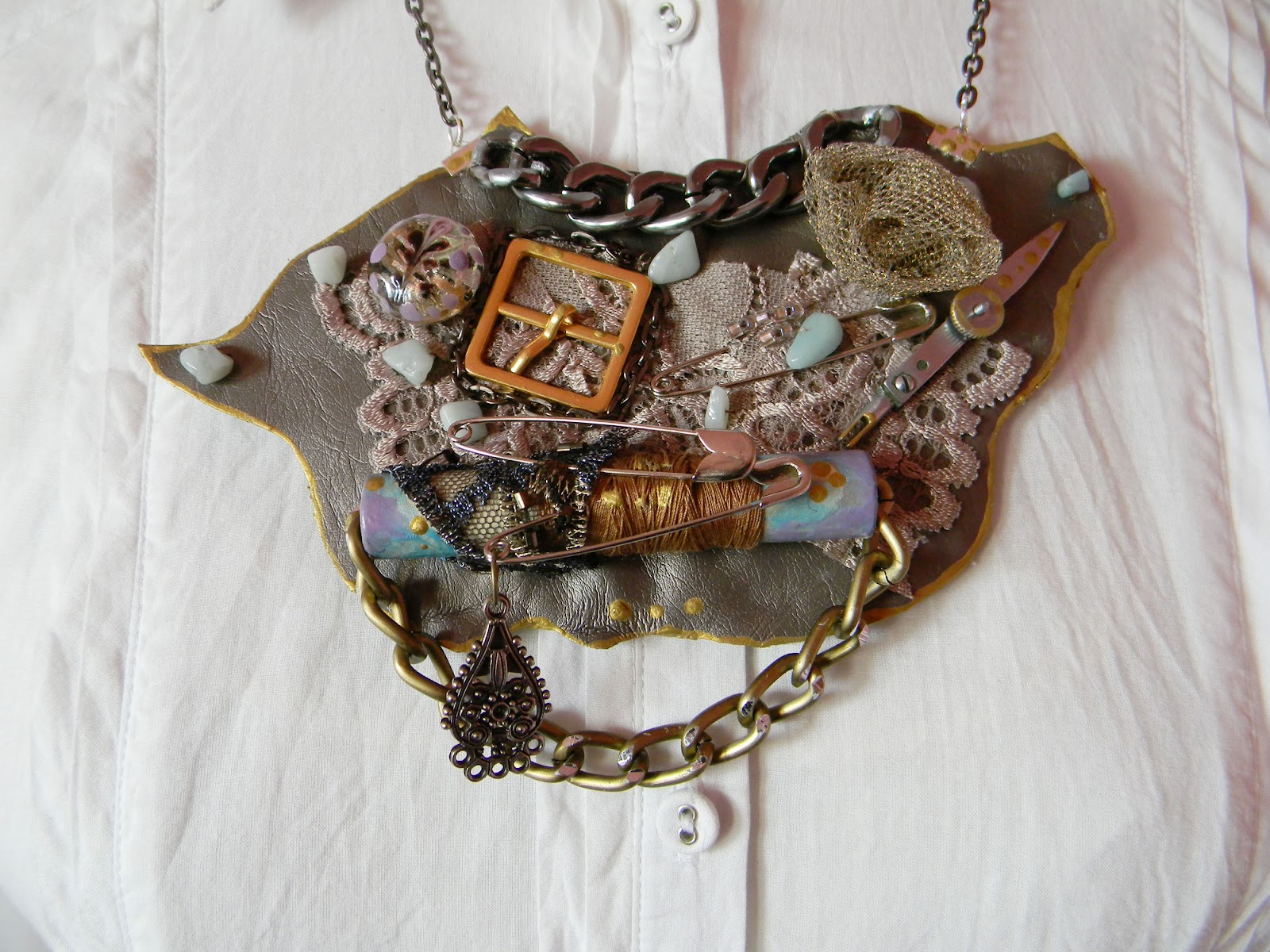 Statement/Steampunk Necklace by Lavart