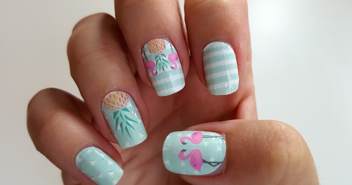 Upside down Pineapple Swinger Nail Art Decal Sticker By Nailodia