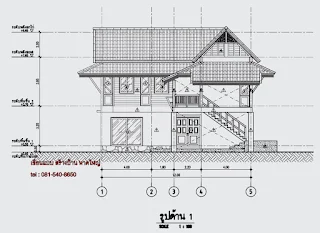 แบบบ้านปฏิทินตราช้าง บ้านสองชั้น 3ห้องนอน 2ห้องน้ำ พ.ศ 2558 [3]