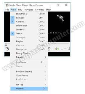 Membuka menu options pada aplikasi MPC.jpg