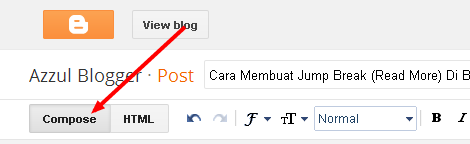 Membuat Jump Break (Read More) Di Blogger