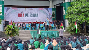 Ribuan Sivitas Akademika Umri Gelar Aksi Dukungan untuk Kemerdekaan Palestina