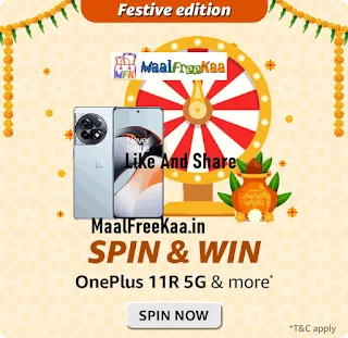 Spin And Win OnePlus 11R 5G - Festive Edition