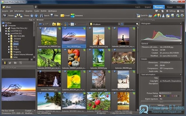 Zoner Photo Studio : un logiciel gratuit pour gérer et éditer ses photos