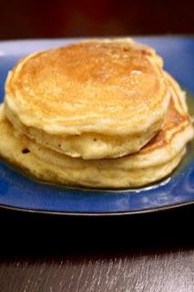Eggnog Pancakes with Eggnog Syrup: Savory Sweet and Satisfying