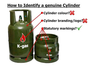 genuine K-gas cylinder