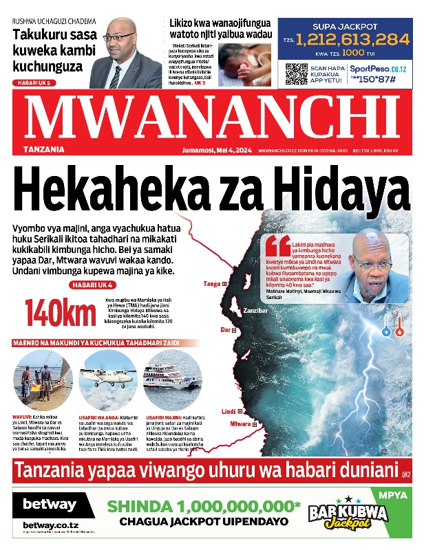 HABARI KUBWA KWENYE MAGAZETI YA LEO JUMAMOSI MEI 4, 2024