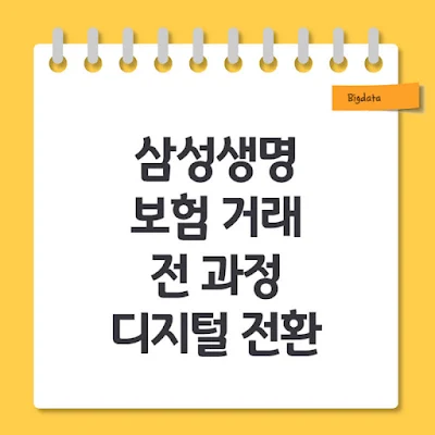 삼성생명 보험 거래 전 과정 디지털 전환