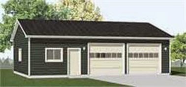  Heavy duty two car garage with shop