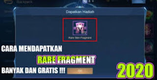 Cara Mendapatkan Rare Skin Fragment Mobile Legends