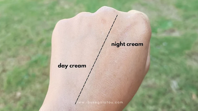 tekstur day cream dan night cream beautyplizz