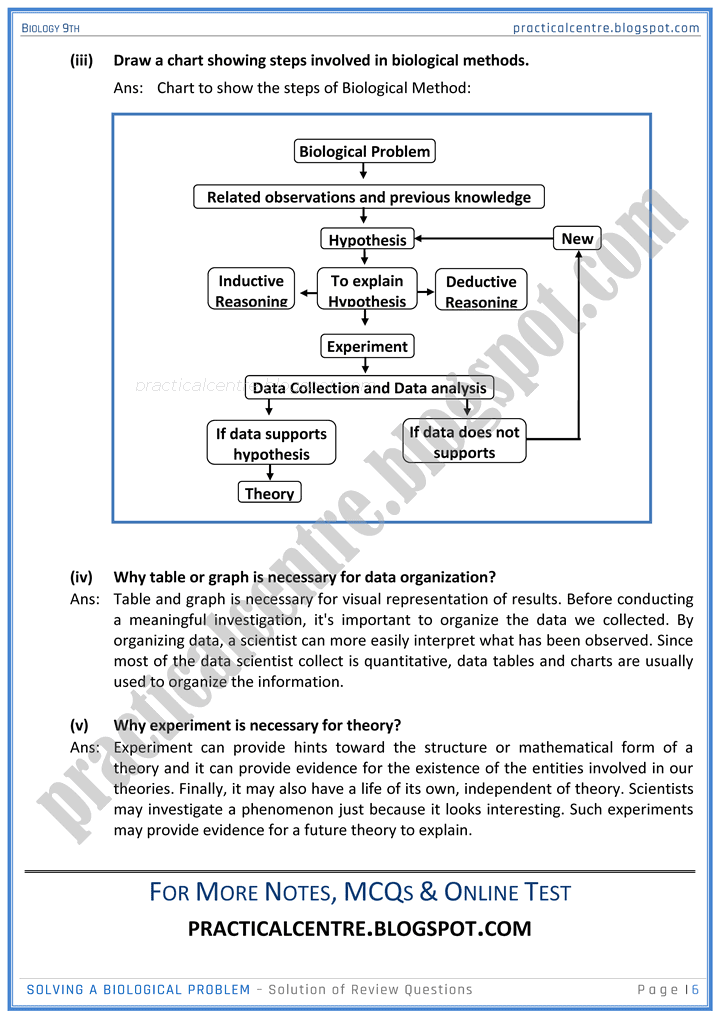 solving-a-biological-problem-review-question-answers-biology-9th-notes