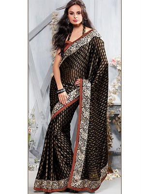 Beautiful Stylish Party Wear Sarees Designs For Girls