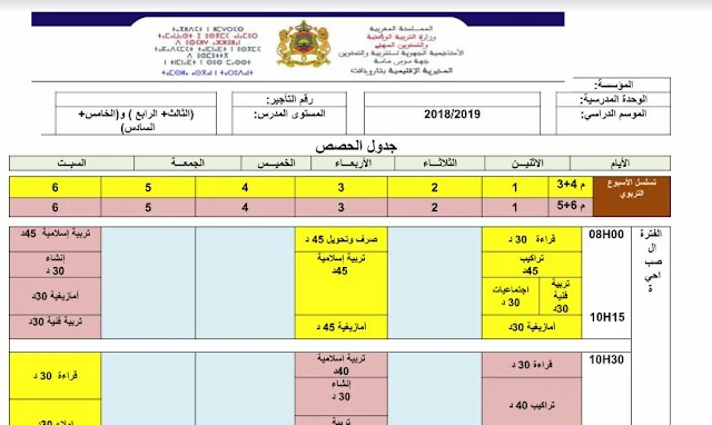 (المستوى الثالث + الرابع والخامس + السادس (مع وحدة الأمازيغية.doc