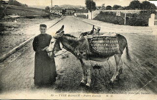 pays basque autrefois femme âne