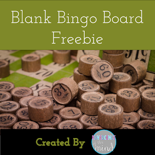 Blank Bingo Board Freebie