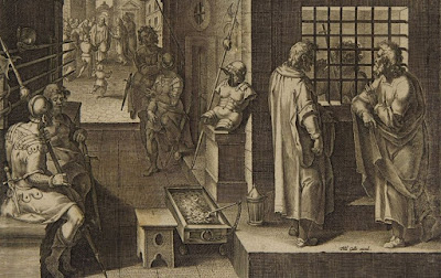 John the Baptist in prison. 