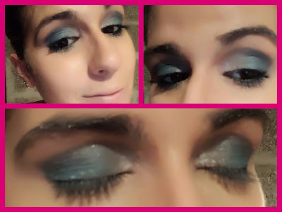 maquilhagem, make, fim de ano, pda, azul, cinza, branco, shiner