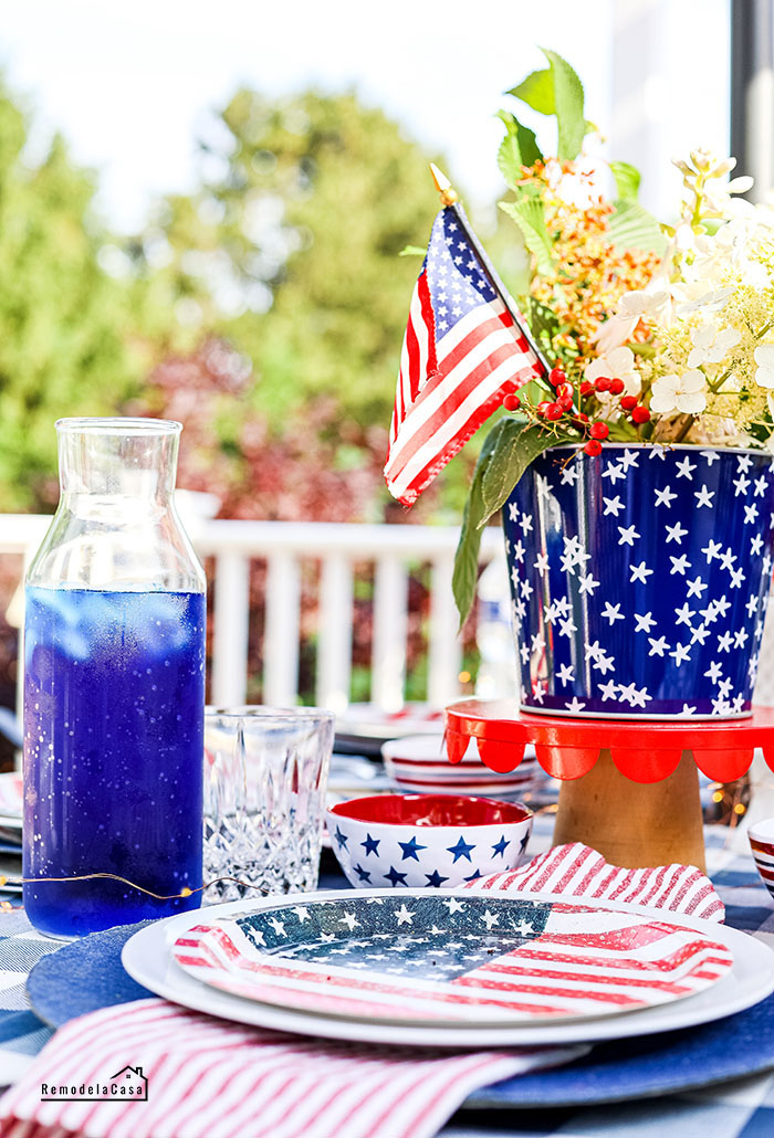 fourth of July - Memorial day table