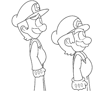 #14 Luigi Coloring Page