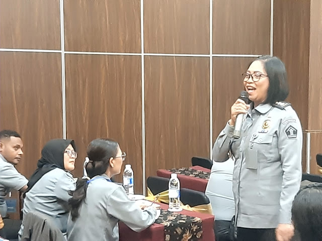 Marselina Budi Ningsih Apresiasi Kehadiran Peserta Bimtek Perawatan Kesehatan Dan Rehabilitasi Kemenkumham Papua