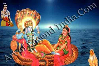 Lord Vishnu and Godesses Lakshmi