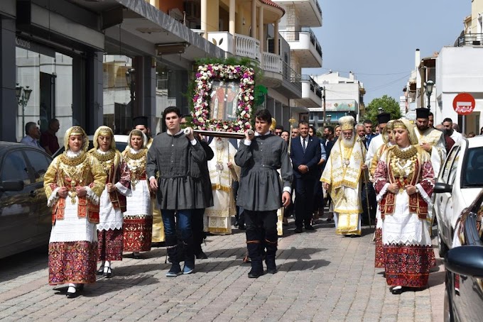 Αρβανίτικη παράδοση και κοσμοσυρροή στην Λιτάνευση των Πολιούχων Αγίων Κωνσταντίνου και Ελένης