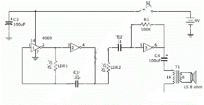  Simple Optical Theremin Circuit Diagram
