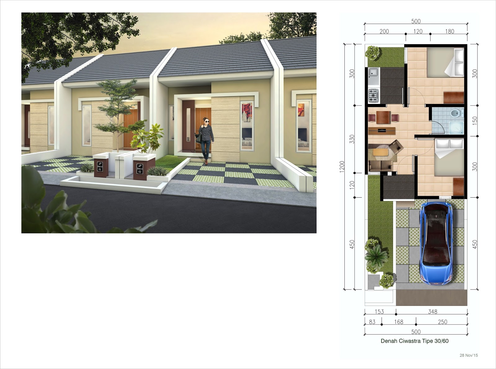  Desain  Interior  Rumah  Type  30 60  Dekorhom