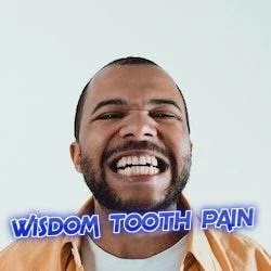 wisdom tooth pain. Bearded Man Displaying His Teeth