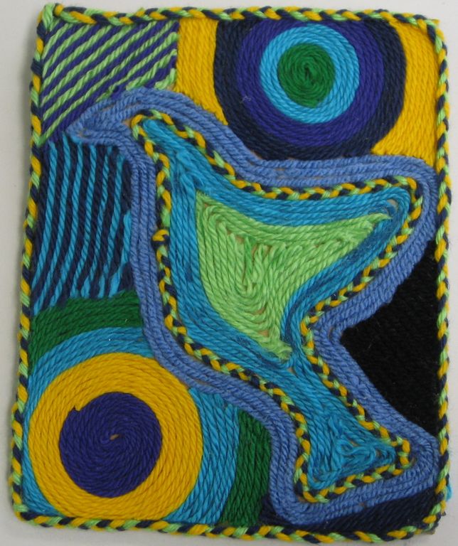 Huichol Yarn Painting - MRS. LUNDGREN'S ART ROOM
