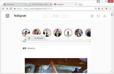Download story instagram
