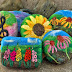 Waiting for Spring...... New floral and music themed felted soaps.
