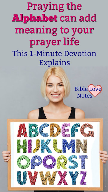 This is a fun way to add meaning and depth to your prayer life. It's not a magic formula, simply a way to help your prayers flow more readily. Check it out. #Prayer #Devotions #BibleLoveNotes