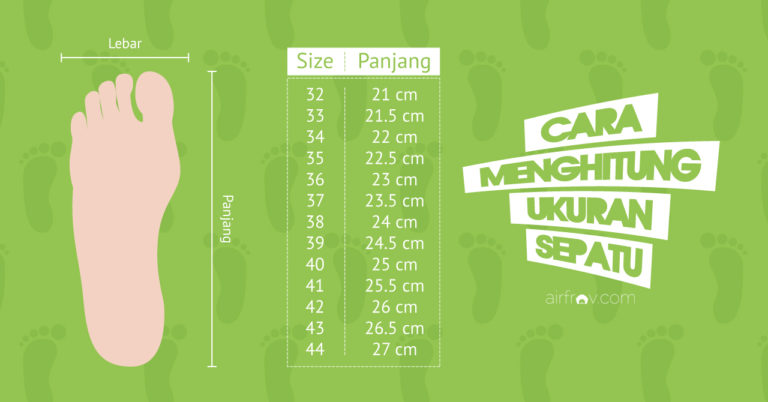 Carta Saiz dan Size Kasut UK US EU to centimeter CM Malaysia