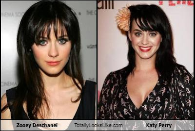 Zooey Deschanel and Katy Perry