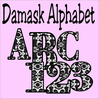 Decorate your scrapbook pages or posters with this beautiful Damask alphabet. Alphabet is available as a PNG format you can download for free and use anywhere. #damask #alphabet #scrapbooking #diypartymomblog